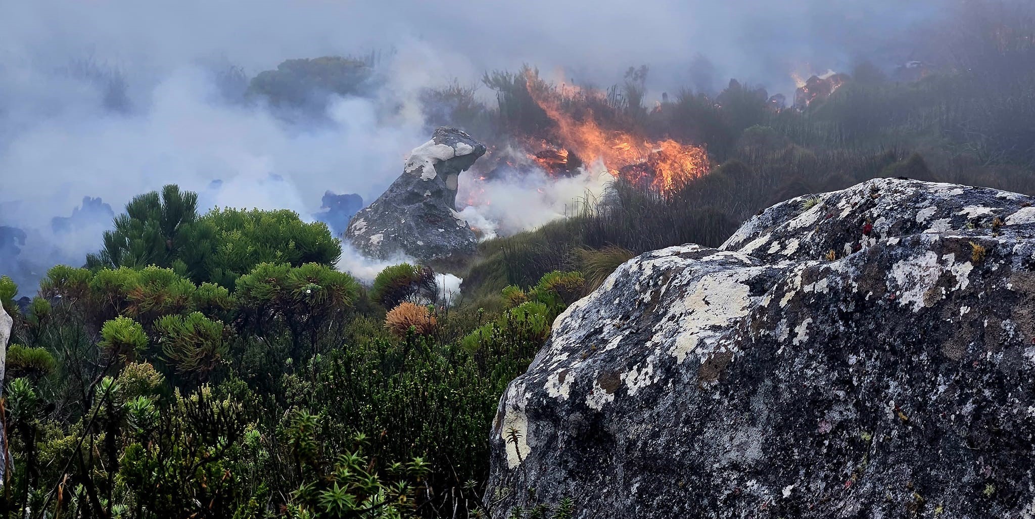 Update Table Mountain fire largely contained