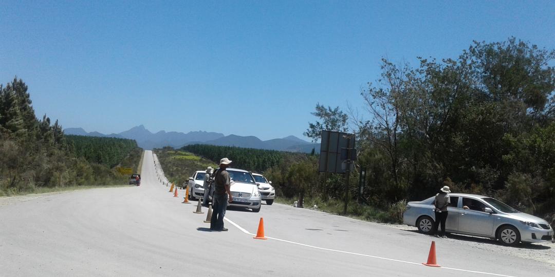 A third lane at the gate at Tsitiskamma is being built to alleviate traffic 