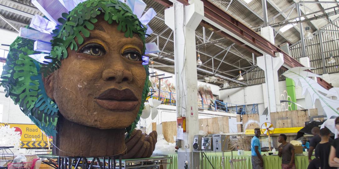 The Cape Town Carnival is starting to take shape at the headquarters in Maitland where the floats are being assembled. Photo: Liesl Venter