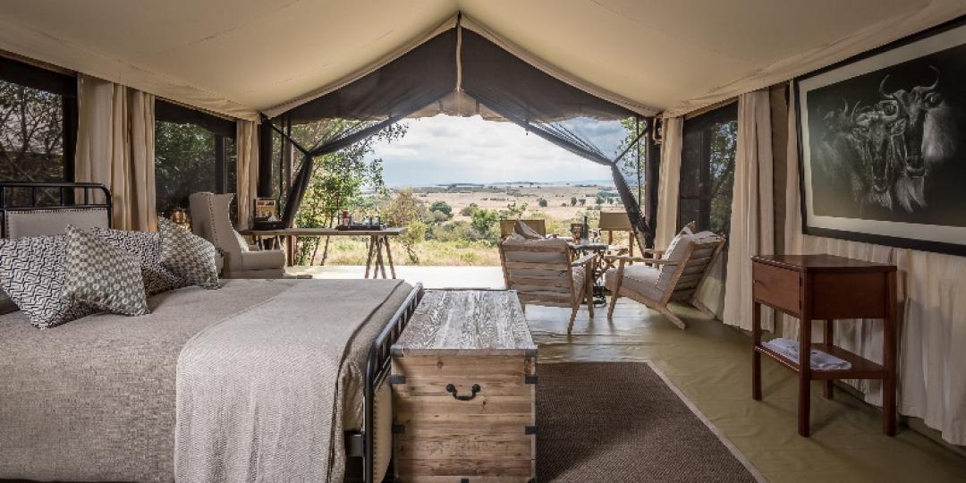 Entim Camp in Kenya has been redesigned, improving guests’ experience when visiting the Maasai Mara Game Reserve. Credits: Entim Camp.