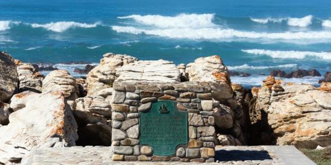 Cape Agulhas - where the Indian and Atlantic Oceans meet.