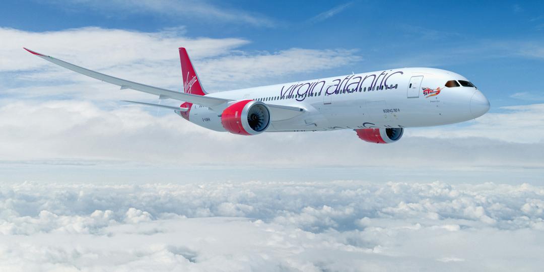 The Virgin Atlantic 787-900 Dreamliner.