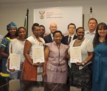 The eight graduating participants were awarded certificates by Deputy Minister of Tourism, Tokozile Xasa and members of the Russian Embassy.